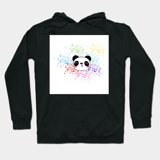 Kiss Panda Bear Hoodie by PedaDesign